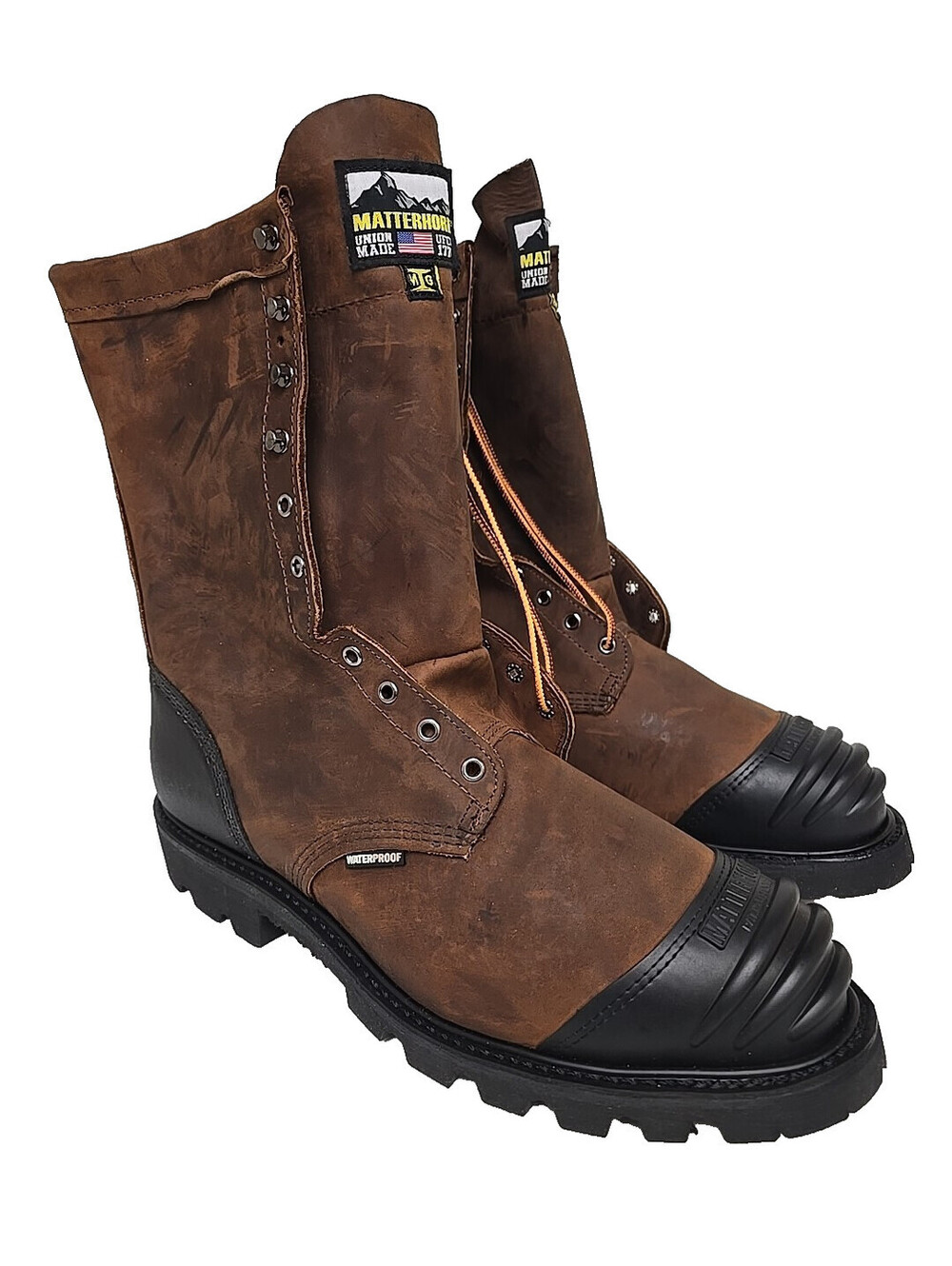 Matterhorn Men's 10" Waterproof Internal Met Guard Steel Toe Boot MT910 Size 14W